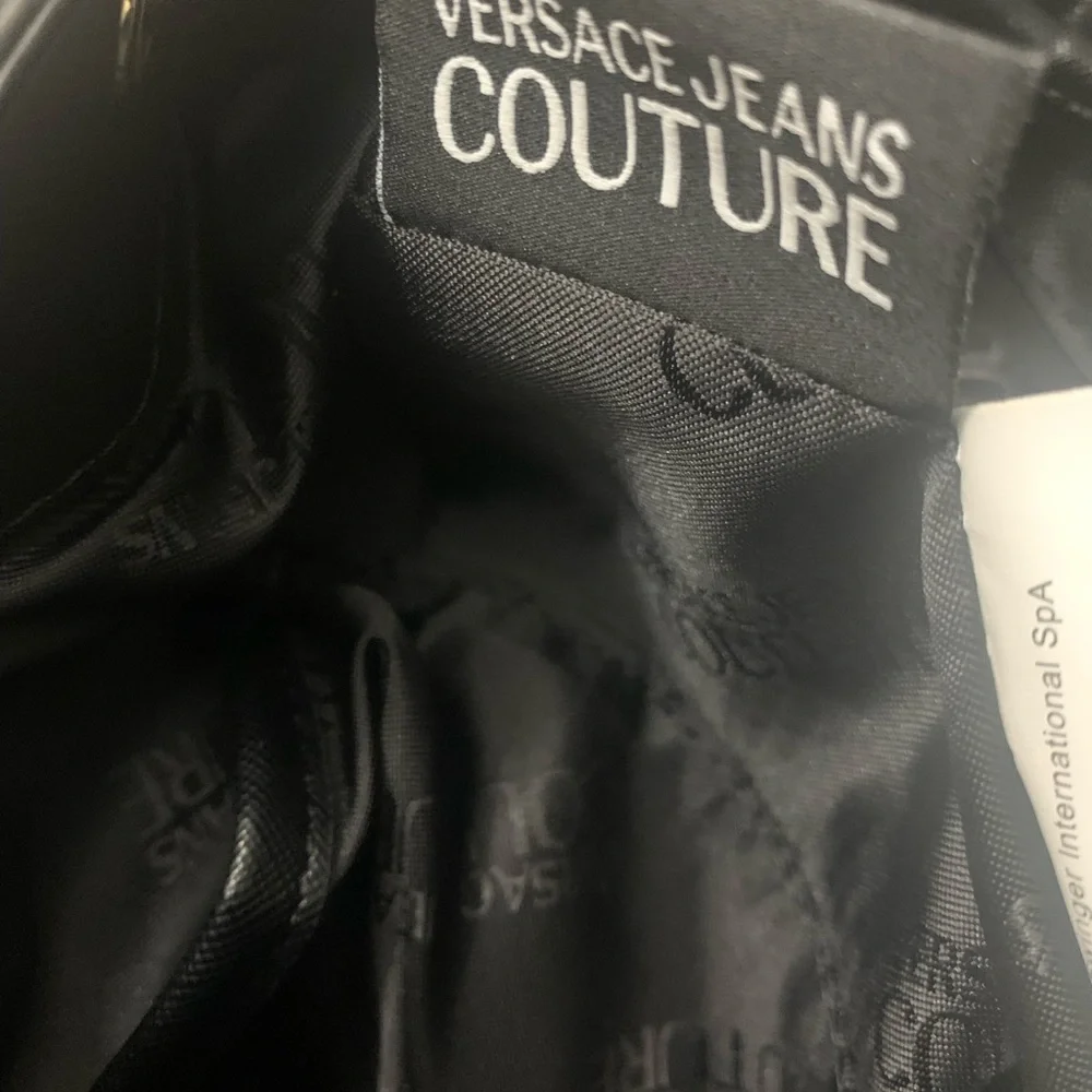 Versace Jeans Collection Black and Gold Baroque Backpack NWOT